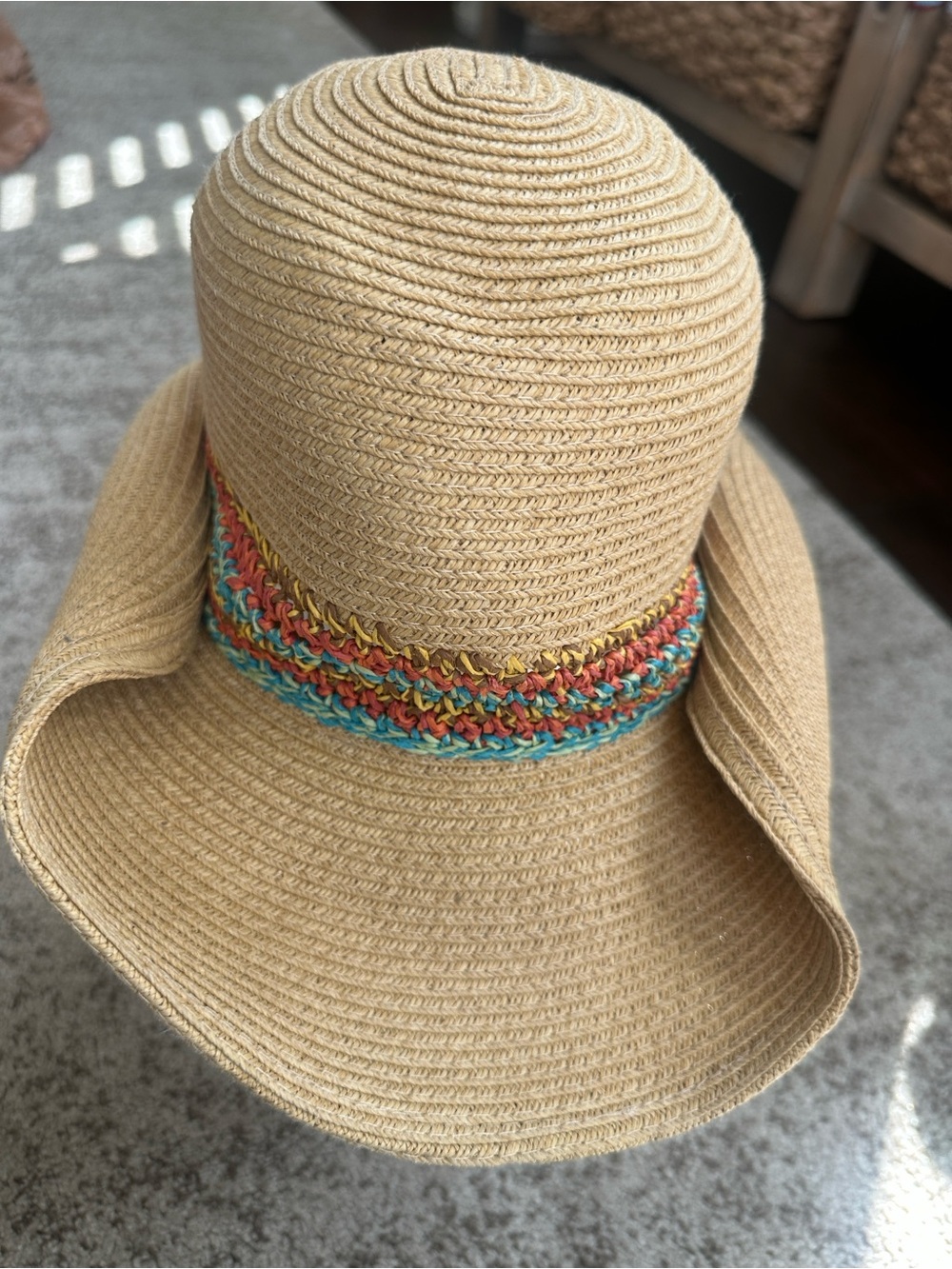 Sun & Sand Paperbraid Western Hat O/S - Picture 3 of 5